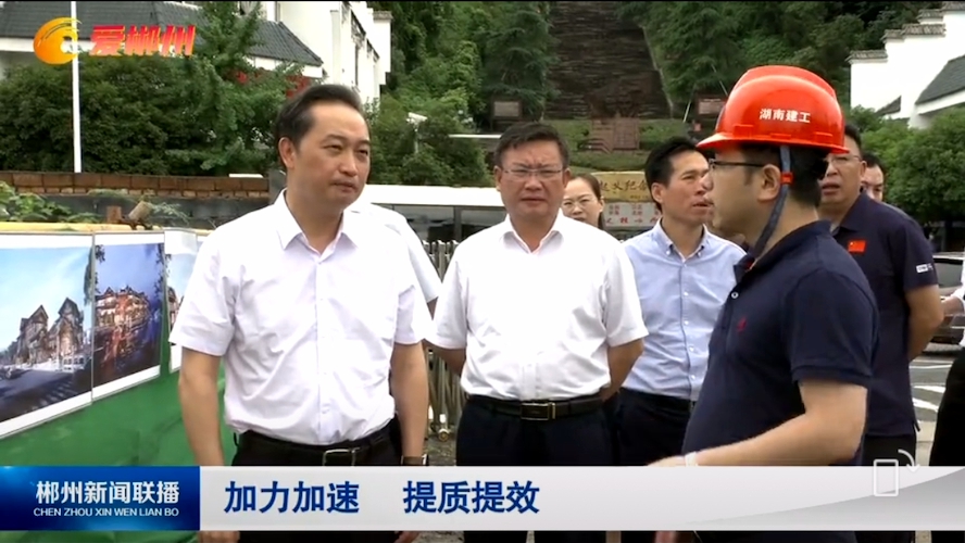 郴州市委書記吳巨培率隊調(diào)研湖南建工·裕后里項目
