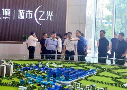 益陽市副市長胡安邦率隊(duì)調(diào)研建工城項(xiàng)目